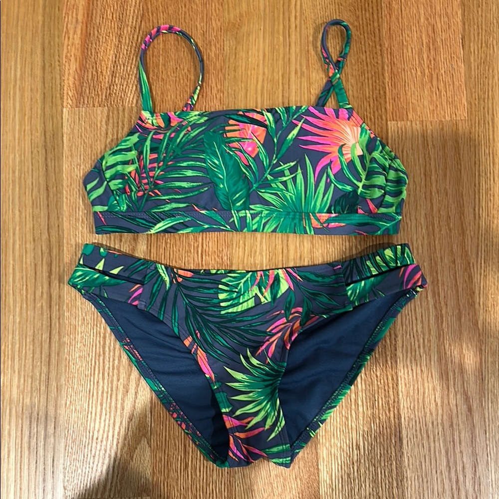 Tropical Print Teen/Young Adult Swim Set - Size Small